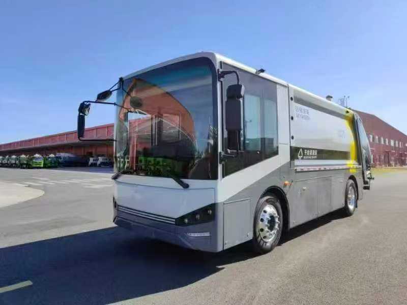 創(chuàng)維18噸純電動壓縮式垃圾運輸車圖片4